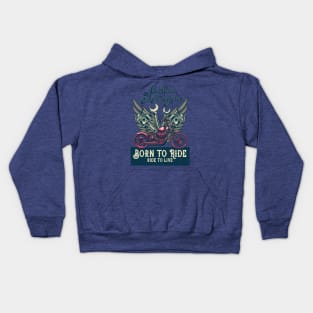 Custom Motorcycle Born To Ride - Biker Kids Hoodie